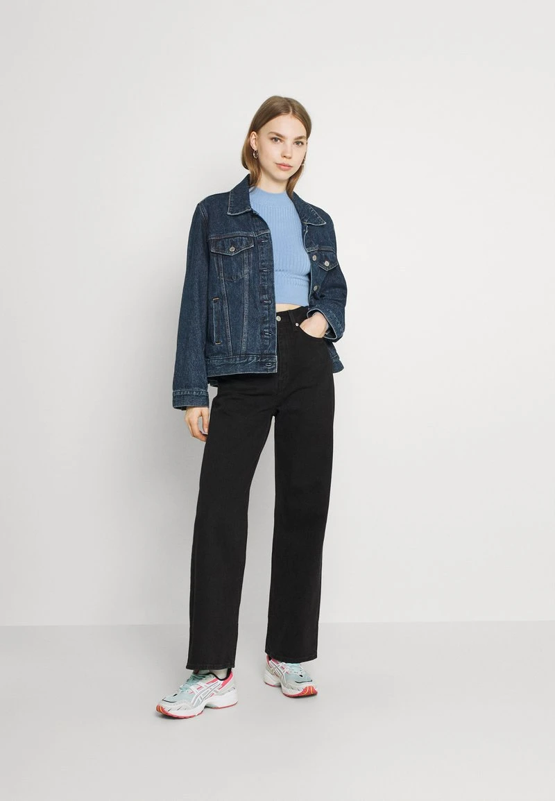 Schlussverkauf 🥰 Even&Odd Damen 2 PACK - Strickpullover - Black/light Blue 🤩 3 Schlussverkauf 🥰 Even&Odd Damen 2 PACK - Strickpullover - Black/light Blue 🤩