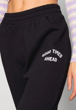 Blitzangebot ✔️ Even&Odd Damen Printed Loose Fit Joggers - Jogginghose - Black ✔️ -SchuheKonig Geschaft 08642b65b602498692ab4ee46a674c4f