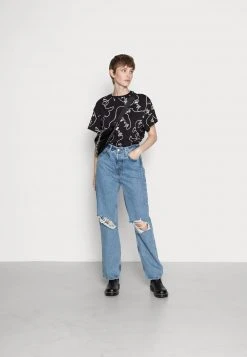 Coupon 😍 Even&Odd Damen TONJA ABSTRACT LINE FACE AOP TEE - T-Shirt Print - Black 🎉 -SchuheKonig Geschaft 0a89e430df9d43c794d366a90c79ae61