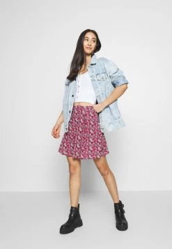 Billig ⭐ Even&Odd Damen A-Linien-Rock - Black/red ✔️