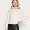 Bestes Angebot ❤️ Even&Odd HALF ZIP JUMPER - Strickpullover - Beige | Damen ⭐