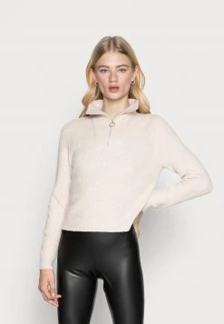 Bestes Angebot ❤️ Even&Odd HALF ZIP JUMPER - Strickpullover - Beige | Damen ⭐