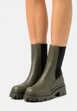 Budget 😍 Even&Odd Damen Plateaustiefelette - Khaki 🔥