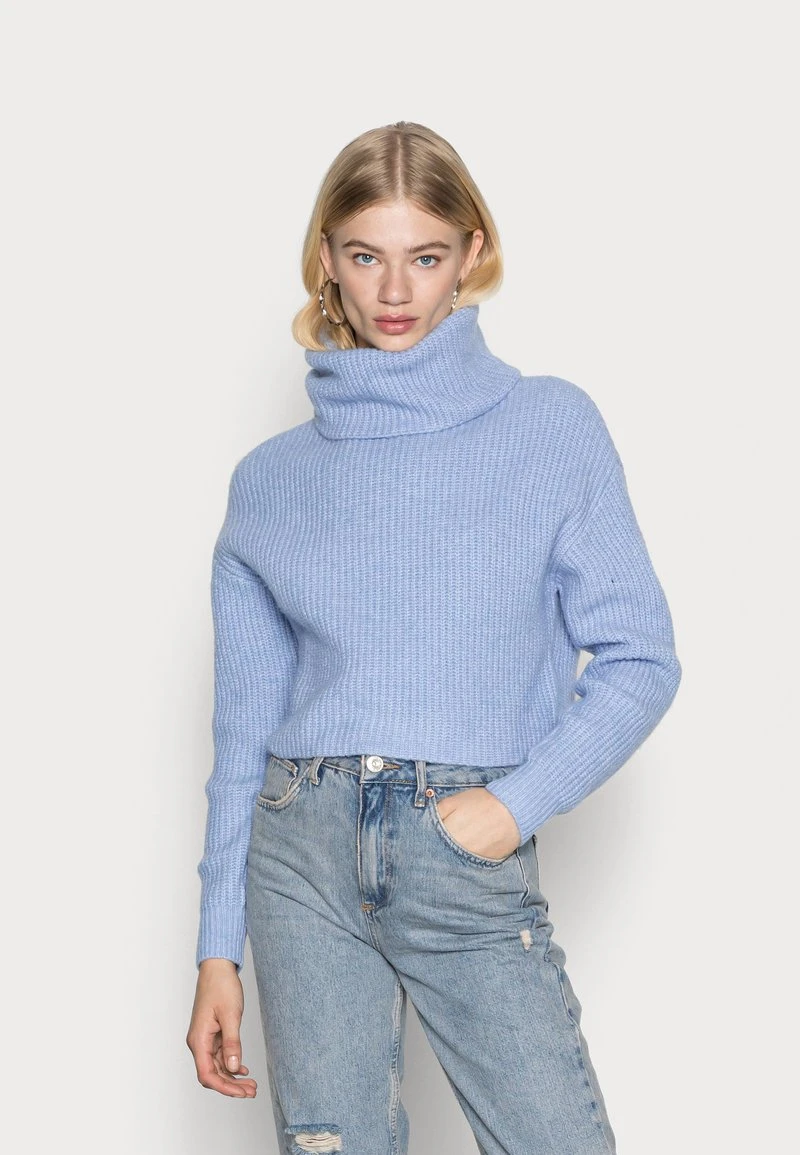 Brandneu ⭐ Even&Odd Damen CROPPED LOOSE TURTLENECK - Strickpullover - Light Blue ❤️ 3 Brandneu ⭐ Even&Odd Damen CROPPED LOOSE TURTLENECK - Strickpullover - Light Blue ❤️
