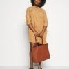 Coupon 👏 Even&Odd Damen Shopping Bag - Cognac ⌛