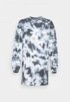 Neu ⌛ Even&Odd Damen CREW NECK TYE DIE DRESS - Freizeitkleid - Black/white 😍 -SchuheKonig Geschaft 1561ed7e8fa141bab090777eebe324f4