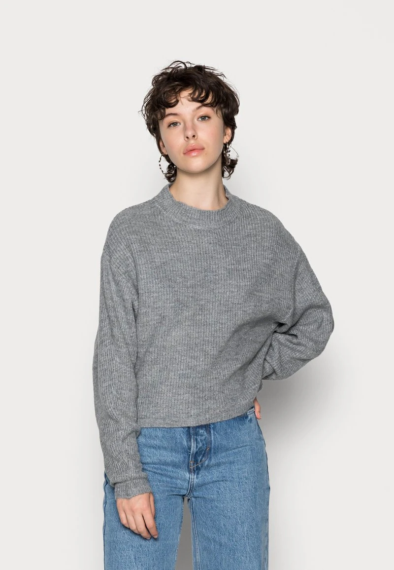 Am billigsten 🧨 Even&Odd Damen BAT SHAPE MOCK NECK SHORTER - Strickpullover - Mottled Grey ✔️ 3 Am billigsten 🧨 Even&Odd Damen BAT SHAPE MOCK NECK SHORTER - Strickpullover - Mottled Grey ✔️