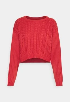 Beste Bewertungen von ✔️ Even&Odd Damen CROPPED LOOSE CABLE JUMPER - Strickpullover - Light Red 👍 -SchuheKonig Geschaft 197012c875d04e889d4b600c9ed40869