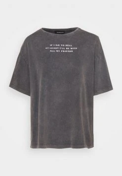 Aktion 🛒 Even&Odd Damen T-Shirt Print - Black 🔥