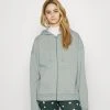Blitzangebot 😉 Even&Odd Damen OVERSIZED HOODED ZIP JACKET - Sweatjacke - Light Green ⌛