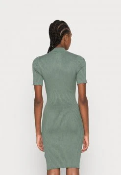 Neu 🔥 Even&Odd Damen PERKIN NECK SHORT SLEEVE 🎁 DRESS - Strickkleid - Olive ✨ -SchuheKonig Geschaft 1f83f1ed47aa44a8b632f9fa13581ffe