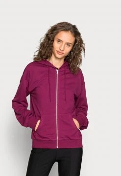 Billig ⌛ Even&Odd Damen BASIC HOODIE JACKET WITH POCKETS - Kapuzenpullover - Purple ❤️