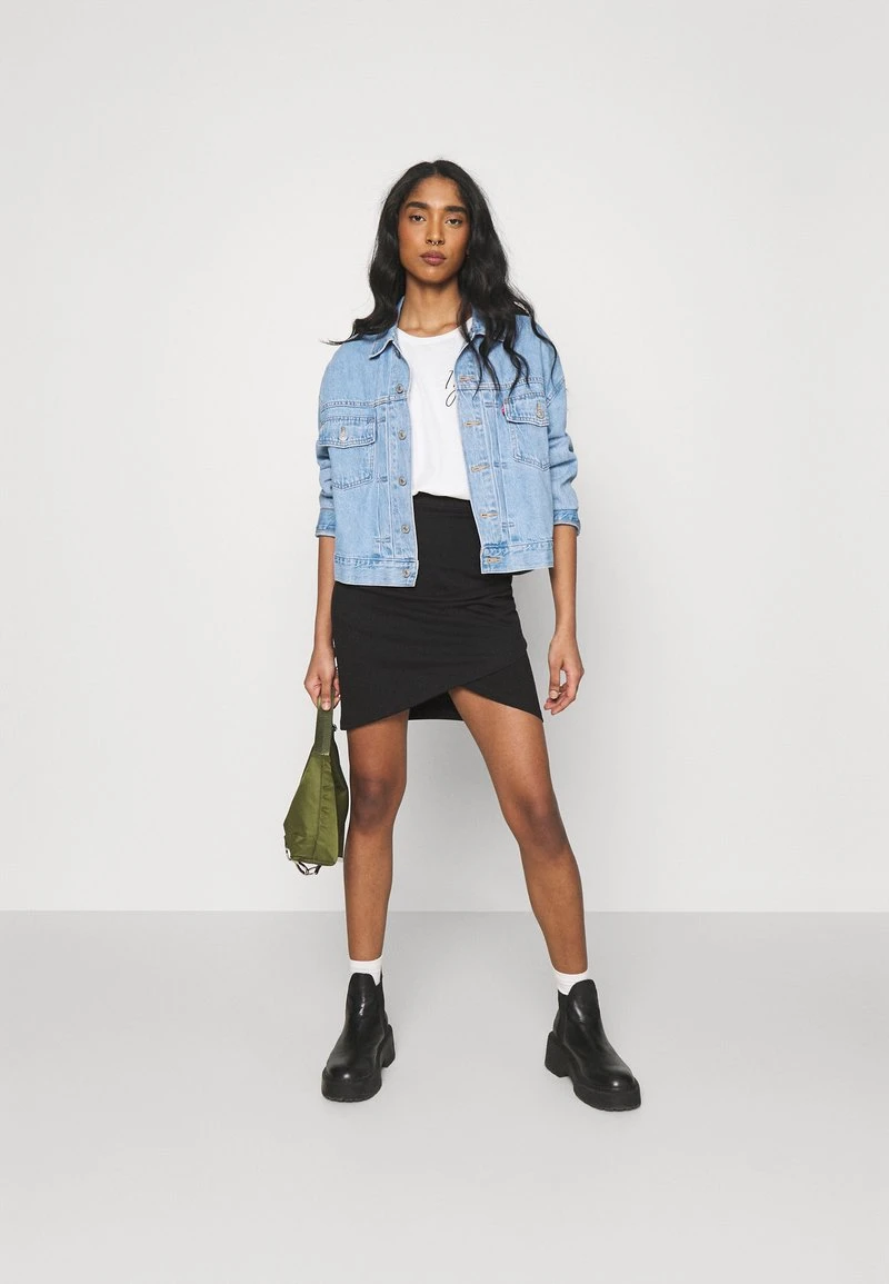 Blitzangebot ✔️ Even&Odd Damen Asymetric Overlap Wrap Mini High Waisted Skirt - Bleistiftrock - Black 😉 4 Blitzangebot ✔️ Even&Odd Damen Asymetric Overlap Wrap Mini High Waisted Skirt - Bleistiftrock - Black 😉 – Bild 2