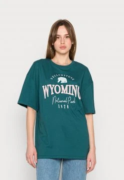 Bestes Angebot ⭐ Even&Odd Damen T-Shirt Print - Dark Green 🎉