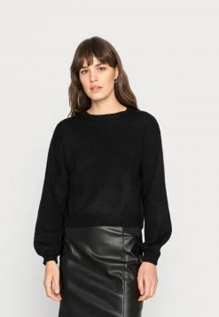 Blitzangebot ✨ Even&Odd Damen BALLOON SLEEVE JUMPER - Strickpullover - Black 😍