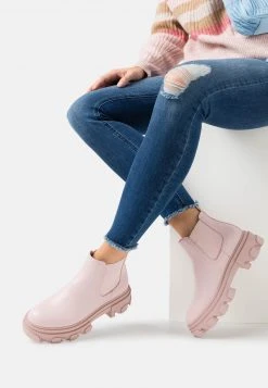 Auslauf 🔥 Even&Odd Damen Plateaustiefelette - Light Pink 🔥