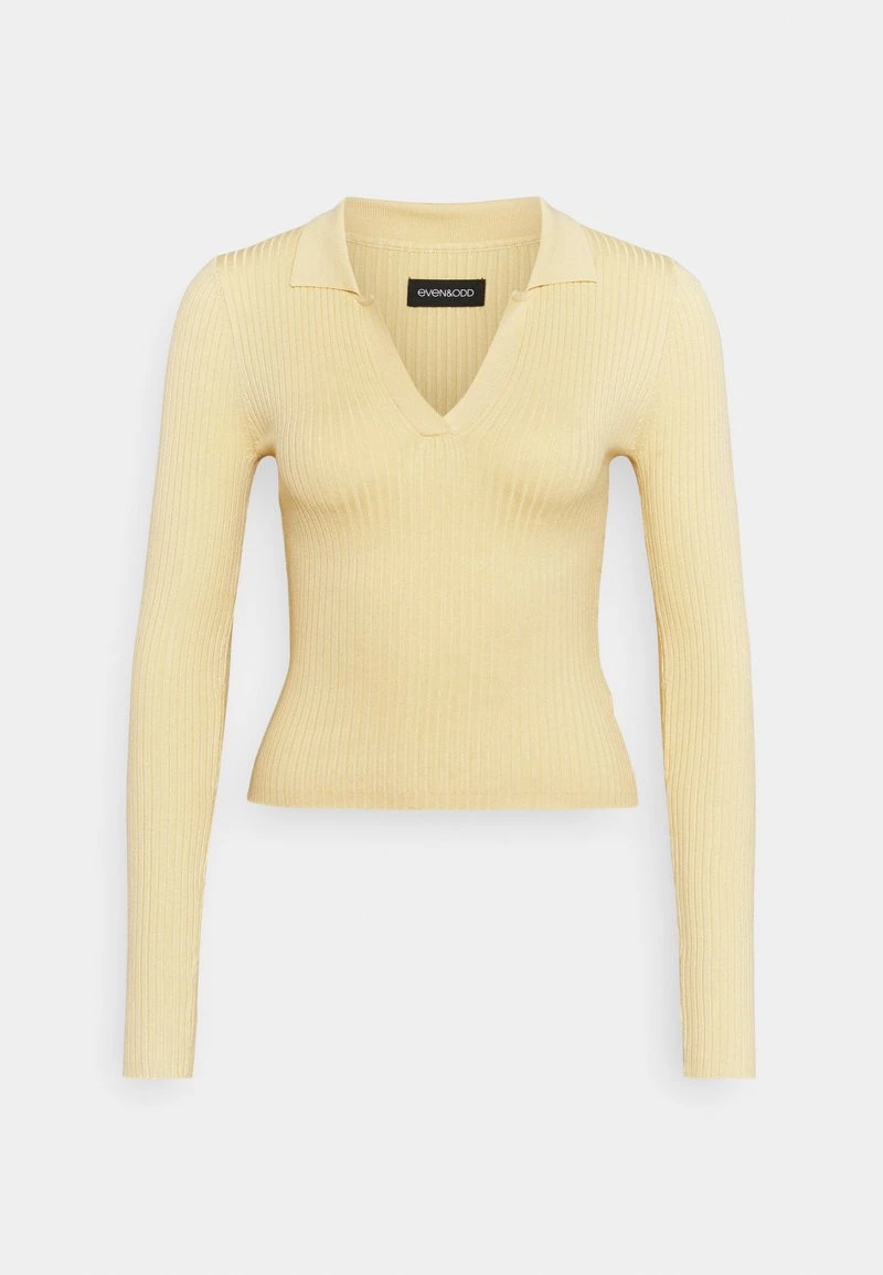 Schlussverkauf 👏 Even&Odd Damen Strickpullover - Light Yellow 🛒 3 Schlussverkauf 👏 Even&Odd Damen Strickpullover - Light Yellow 🛒