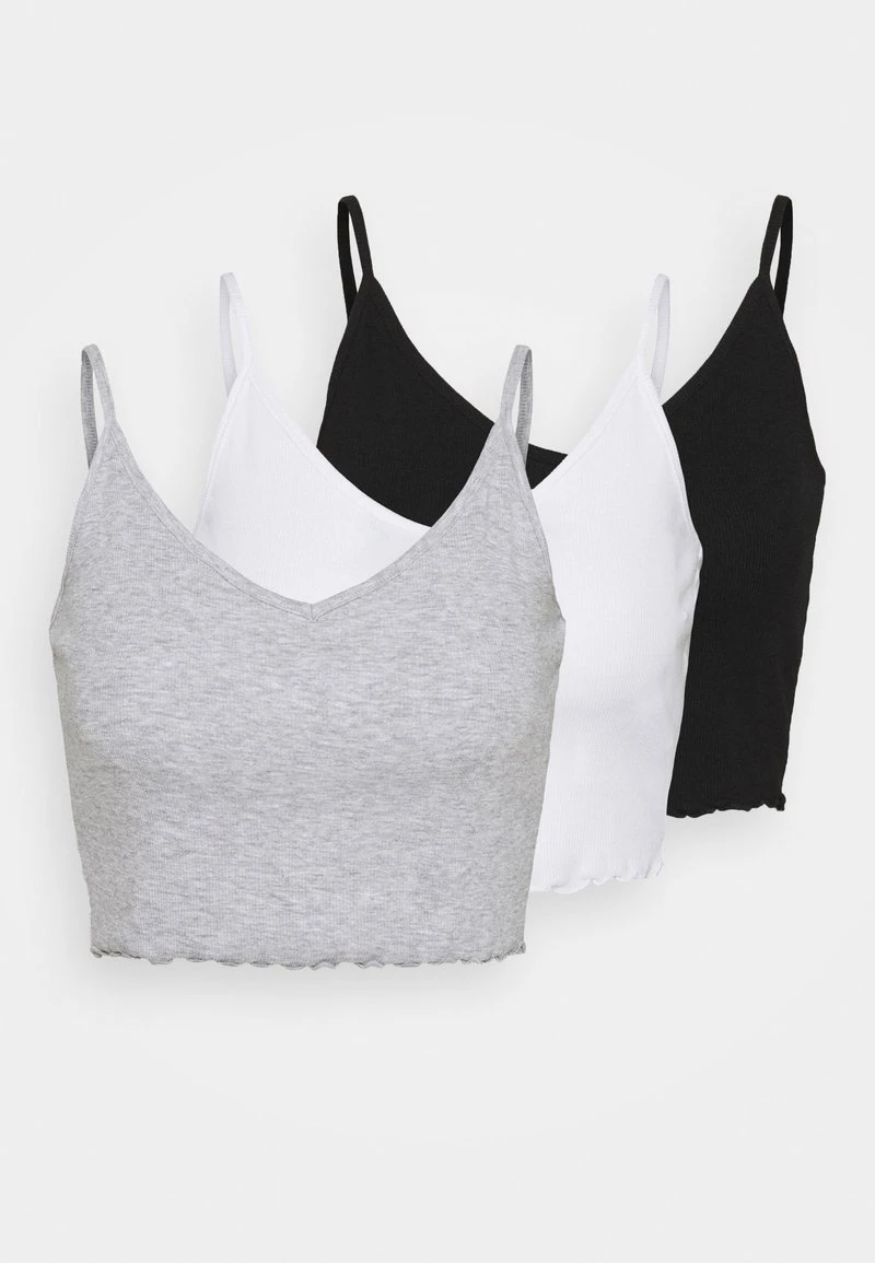 Bestes Angebot ✨ Even&Odd Damen STRAPPY LETTUCE CROP 3 PACK - Top - Black/white/grey 🎁 9 Bestes Angebot ✨ Even&Odd Damen STRAPPY LETTUCE CROP 3 PACK - Top - Black/white/grey 🎁 – Bild 7