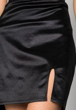 Neu ⌛ Even&Odd Damen BODYCON SKIRT WITH SLIT - Minirock - Black 👍 -SchuheKonig Geschaft 29d4f760e88148d2bd64f64f92b9235d