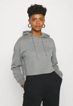 Am billigsten 🎉 Even&Odd Damen BASIC - Cropped Oversized Hoodie - Kapuzenpullover - Mottled Grey ⭐