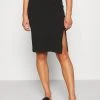 Top 10 😍 Even&Odd Damen BASIC - Midi Skirt With Slit - Bleistiftrock - Black 🎉 -SchuheKonig Geschaft 35b759115643474dbb1641873d2f48ca