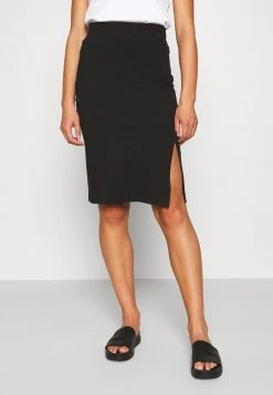 Top 10 😍 Even&Odd Damen BASIC - Midi Skirt With Slit - Bleistiftrock - Black 🎉