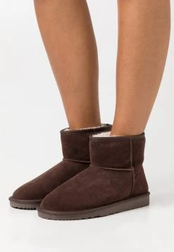 Brandneu ✔️ Even&Odd Damen LEATHER WINTER BOOTIES - Stiefelette - Dark Brown 🥰