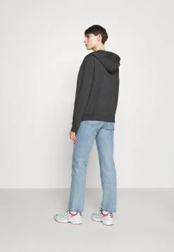 Rabatt 👏 Even&Odd Damen OVERSIZED HOODED ZIP JACKET - Sweatjacke - Mottled Dark Grey 💯 -SchuheKonig Geschaft 382040c7aefa43d4b32996c32327d3a1