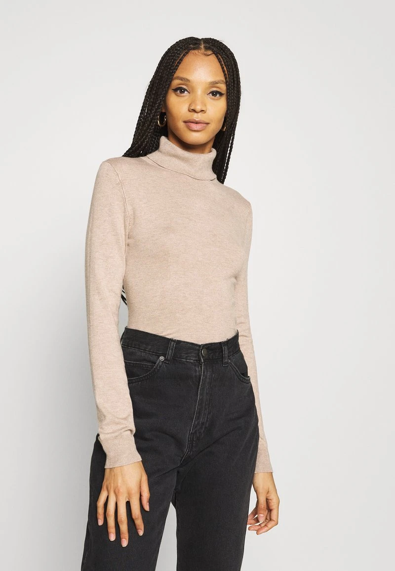 Schlussverkauf 🔥 Even&Odd Damen BASIC TURTLE NECK JUMPER - Strickpullover - Sand 💯 3 Schlussverkauf 🔥 Even&Odd Damen BASIC TURTLE NECK JUMPER - Strickpullover - Sand 💯