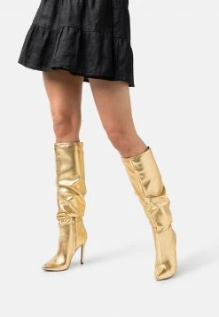 Coupon 👏 Even&Odd Damen High Heel Stiefel - Gold ✔️