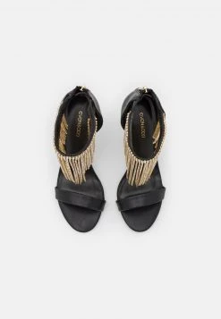 Aktion ❤️ Even&Odd Damen High Heel 🌟 Sandalette - Black ❤️ -SchuheKonig Geschaft 3e188600cc514b2a8d240e3c43a325f1