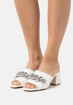 Bester Verkauf 💯 Even&Odd Damen Pantolette Hoch - White 🌟