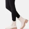 Bester Verkauf ✔️ Even&Odd Damen WINTER BOOTIES - Plateaustiefelette - Beige 🌟