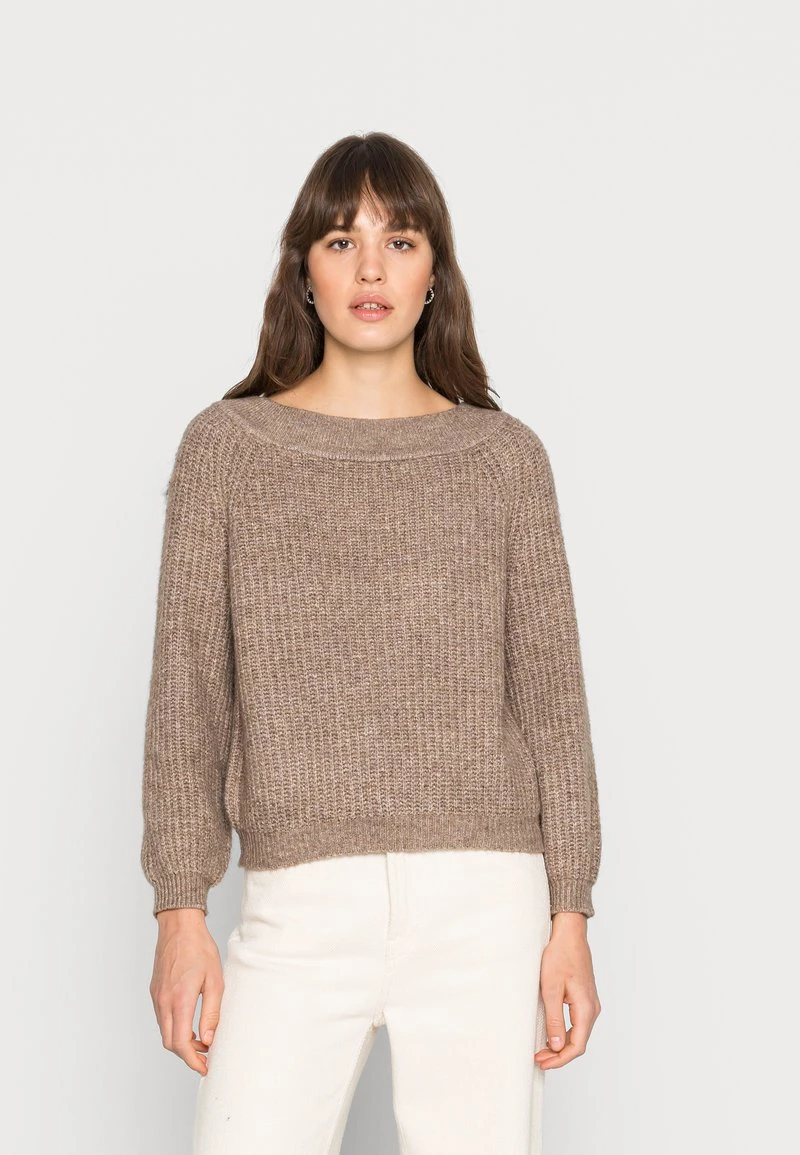 Aktion 👍 Even&Odd Damen OFF SHOULDER JUMPER - Strickpullover - Mottled Beige 🎁 3 Aktion 👍 Even&Odd Damen OFF SHOULDER JUMPER - Strickpullover - Mottled Beige 🎁