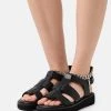 Budget 👏 Even&Odd Damen Riemensandalette - Black 🤩