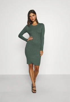 Budget ❤️ Even&Odd Damen Knit Mini Wide Rib Basic Dress - Etuikleid - Green ✔️ -SchuheKonig Geschaft 4aeba7d857e64a25a24c367ee173191c