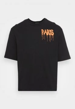 Billig 🛒 Even&Odd GRAFFITI PARIS BACK PRINT TEE UNISEX - T-Shirt Print - Black 👍 -SchuheKonig Geschaft 4aef18b991da4f2aab57913501d502c7