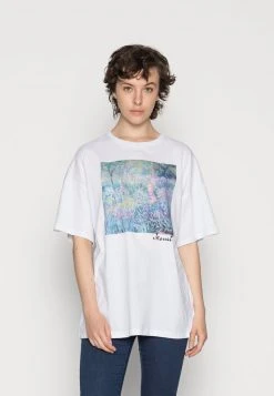 Rabatt 🥰 Even&Odd Damen T-Shirt Print - White ⌛