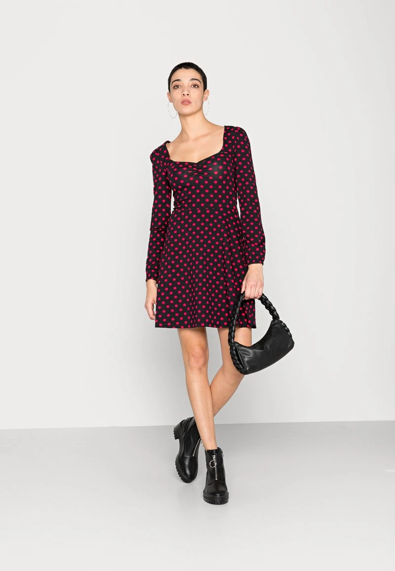 Bestpreis ✨ Even&Odd Damen Jerseykleid - Black/red ⭐ 4 Bestpreis ✨ Even&Odd Damen Jerseykleid - Black/red ⭐ – Bild 2