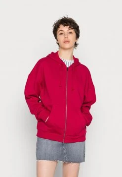 Auslauf 🤩 Even&Odd Damen OVERSIZED HOODED ZIP JACKET - Sweatjacke - Red ✔️