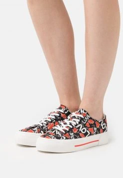 Billig 🔔 Even&Odd Damen Sneaker Low - Black/red ⭐