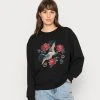 Am billigsten 👏 Even&Odd Damen OVERSIZED PRINT - Sweatshirt - Black ✨ -SchuheKonig Geschaft 5a79b7a646984c809cabce18e90d3048