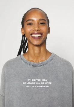 Billig 😍 Even&Odd Damen OVERSIZED PRINT - Sweatshirt - Grey 😉 -SchuheKonig Geschaft 5fed84626cdd483280ee6c7d80a0f0c9