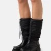 Schlussverkauf 💯 Even&Odd Damen WINTER BOOTIES - Plateaustiefel - Black ✨