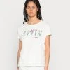 Brandneu 👏 Even&Odd Damen T-Shirt Print - White 🔔