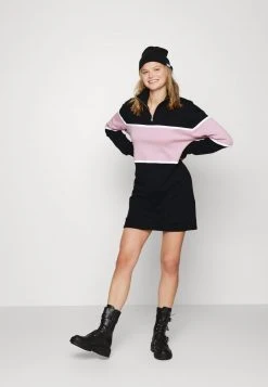 Top 10 ⌛ Even&Odd Damen Freizeitkleid - Black/lilac ❤️ -SchuheKonig Geschaft 61baa6ebaad84645987d23fd5b352991