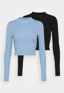 Schlussverkauf 🥰 Even&Odd Damen 2 PACK - Strickpullover - Black/light Blue 🤩 14 Schlussverkauf 🥰 Even&Odd Damen 2 PACK - Strickpullover - Black/light Blue 🤩 -SchuheKonig Geschaft 638e978a1b9045a7b0f6de79c4ac935b