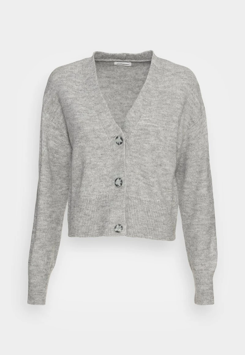 Coupon ✔️ Even&Odd Damen BASIC BLEND BUTTON CROP - Strickjacke - Mottled Grey ✨ 6 Coupon ✔️ Even&Odd Damen BASIC BLEND BUTTON CROP - Strickjacke - Mottled Grey ✨ – Bild 4