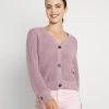 Schlussverkauf ⭐ Even&Odd Damen BUTTON THROUGH CARDIGAN - Strickjacke - Lilac ✔️