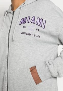 Coupon ⭐ Even&Odd Damen EMBROIDERED OVERSIZED HOODED ZIP JACKET - Sweatjacke - Mottled Light Grey 🛒 -SchuheKonig Geschaft 69cd8cdb0fa74efbb692d1ec0ee114c0